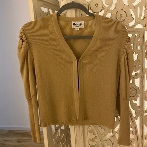 Rouje 2020 cardigan top camel tan 36